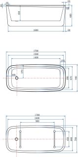 Акриловая ванна Allen Brau Infinity 2.21003.21/BGM 170x78 см