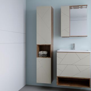 Шкаф навесной Бриклаер Кристалл 4627125416996 35 см латте