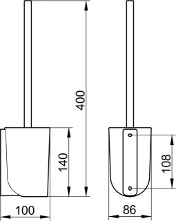 Хрустальная матовая колба Keuco Edition 11669009000 матовая