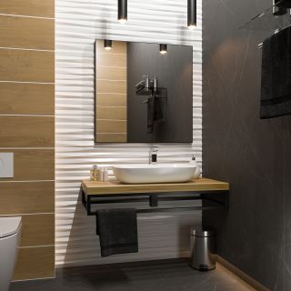 Зеркало Brevita Mars MARS-02090-ЧмП 90см чёрный