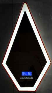 Зеркало с подсветкой ABBER Stein AS6611BR 45см коричневый