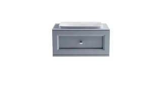 Тумба с раковиной Astra-Form Классик 4631177715495 80 см голубой матовый