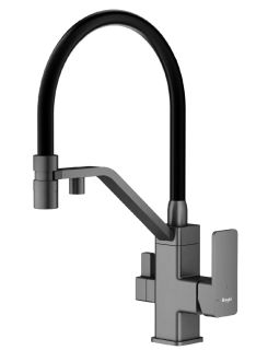 Смеситель для кухни Raglo R85.62.09 с подключением фильтра графит