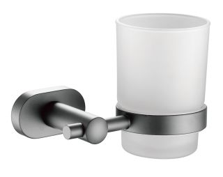 Стакан для ванной комнаты Shevanik SG5112T оружейная сталь