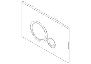 Кнопка смыва BelBagno SFERA CZR/BB-SR-GM, цвет-оружейная сталь