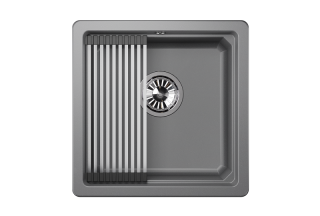 Мойка кухонная Granula Kitchen Space 4501U, АЛЮМИНИУМ