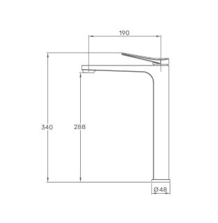Смеситель для раковины Gappo G1010-2 хром
