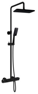 Душевая система с термостатом AltroBagno Lamberto 030418 NeOp черный матовый