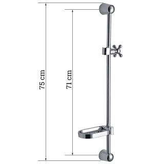 Душевая штанга Frap F8015 хром