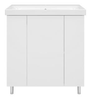 Напольная тумба под раковину Misty Лира 80см белый