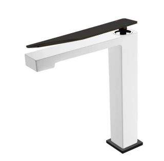 Смеситель для раковины Boheme Q 142-WB.2 белый/чёрный