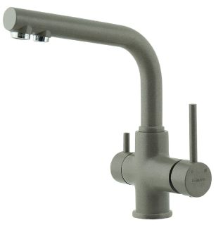 Смеситель для кухни Lemark Comfort LM3061PGS с подключением к фильтру питьевой воды серый шёлк