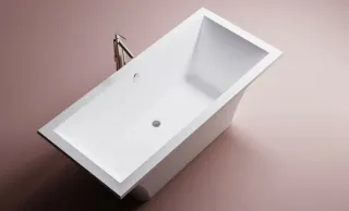 Ванна из искусственного камня Astra-Form Лотус 01010036 185x85 см белый глянец