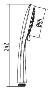 Лейка для душа ESKO SPL953 хром