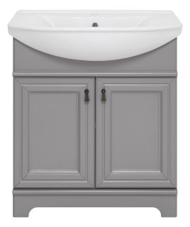 Напольная тумба под раковину Misty Лувр 65см серый