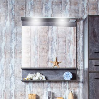 Зеркало с подсветкой Бриклаер Чили 4627125415166 70 см цемент