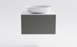 Тумба с раковиной Astra-Form М-40 4631177713484 70 см серый матовый