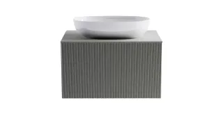 Тумба с раковиной Astra-Form М-40 4631177714702 70 см серый матовый