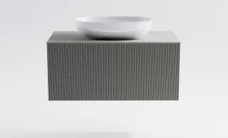 Тумба с раковиной Astra-Form М-40 4631177714825 90 см серый матовый