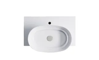 Тумба с раковиной Astra-Form М-40 Slim 4631177714535 80 см голубой матовый