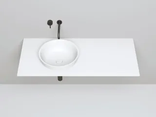 Полувстраиваемая раковина Salini Marea 03 S-Stone 1802203MRH 42см RAL снаружи