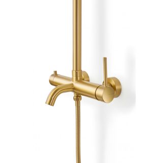 Душевая стойка Milacio MCU MCU.151.GD брашированное золото