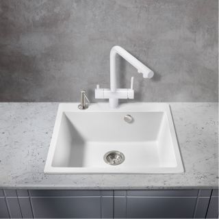 Смеситель для кухни Milacio Ultra MCU.559.WH под фильтр с краном для питьевой воды белый