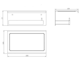 Держатель для туалетной бумаги Milacio Ultra MCU.953.GD брашированное золото