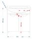 Напольная тумба под раковину Misty Лаванда 70см белый