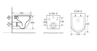 Унитаз подвесной Weltwasser WW Merzbach 043GL-WT 10000009939 белый