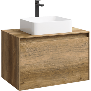 Подвесная тумба под раковину Aqwella Mobi MOB0108DB+MOB0708DB 80 см