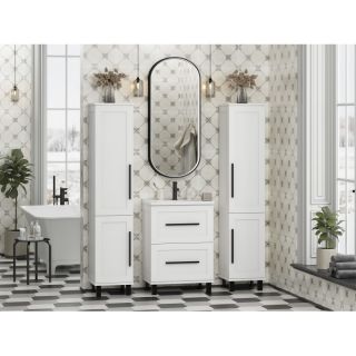 Напольная тумба под раковину Misty Модерн 60 см П-Мод07060-011Пр белый