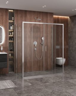 Душевой уголок CEZARES MOLVENO-AH-2/2-180/80-C-Cr-IV