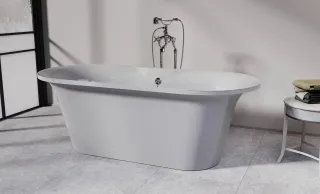 Ванна из искусственного камня Astra-Form Монако 01010030 174x80 см белый глянец