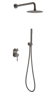 Душевая система Boheme Uno 464-SGM антрацит глянец