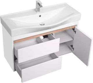 Тумба под раковину Акватон Нортон 100см белый 1A249001NT010