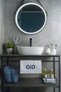 Раковина Gid N9026b 51113 накладная белая 48x35x13.5