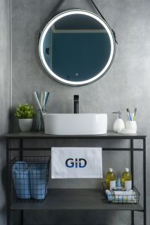 Раковина Gid N9266 51173 накладная белая 47x34x15