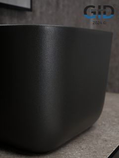 Раковина Gid N9301bg 53356 накладная черная графит 36x36x25.5