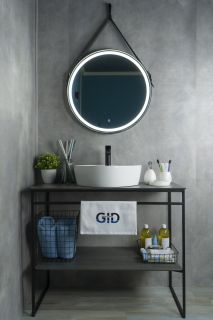 Раковина Gid N9442 51153 накладная белая 44x44x14