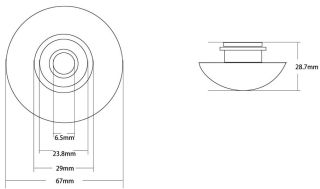 Накладка на слив для раковины ABBER AC0014MBG тёмно-зелёный