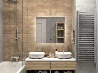 Зеркало с подсветкой Misty Нембус 80см белый