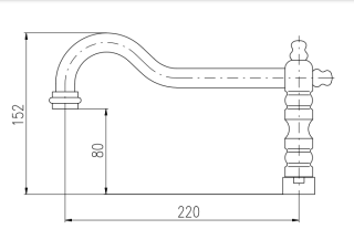 Излив смесителя Rav Slezak SR0164Z золото