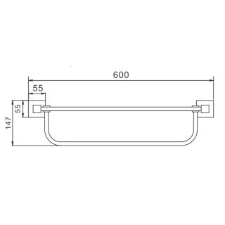 Настенный ершик для унитаза Frap F30324 сатин