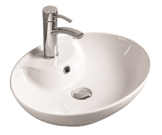 Раковина накладная SantiLine SL-1043 51см белый