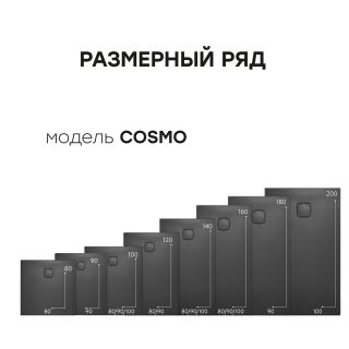 Душевой поддон Starohome Cosmo 88539288 100x80 см чёрный матовый