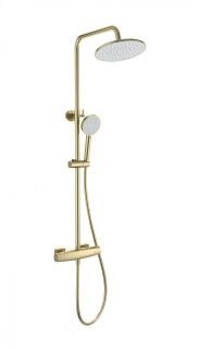 Душевая стойка Wonzon & Woghand Neo WW-B3035-A-BG с термостатом брашированное золото