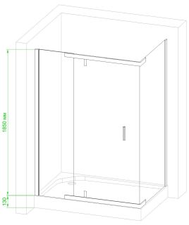 Душевой уголок Royal Bath HPV RB80HPV-T 80x80см белый