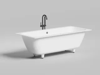 Ванна из искусственного камня Salini Orlanda Axis Kit S-Stone 103322M 180x80см белый матовый