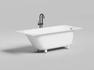 Ванна из искусственного камня Salini Ornella S-Stone 102321MRH 170x75см RAL снаружи